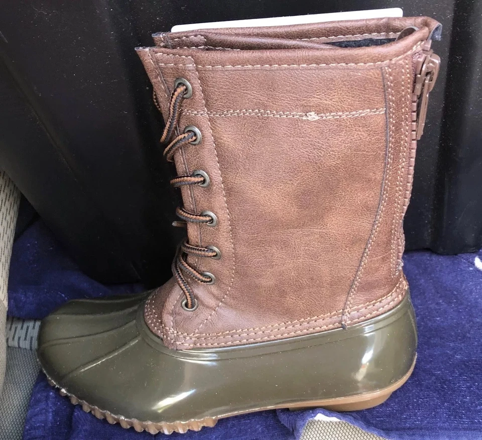 Botas para mujer Madden Girl Flurry Rain Duck, MARRÓN/verde oliva, talla 7 Foto 1 de 1