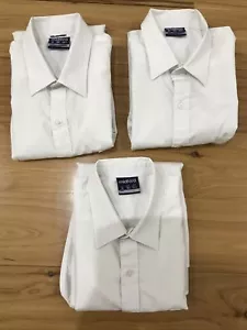 Midford Brand White Long Sleeved Boys/Teen School Shirts x 3 Items Size 18 - Picture 1 of 6