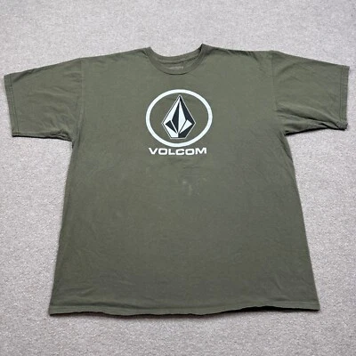 Camiseta gráfica Volcom para hombre talla XL verde manga corta ropa de calle skateboarding Foto 1 de 4
