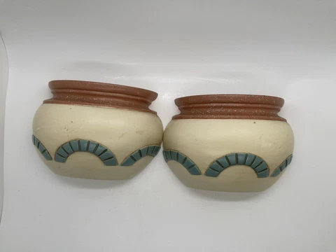 Burwood Products Wall Hangings SOUTHWESTERN POTS Plastic Vintage  Decor USA Cover