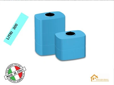 Serbatoio contenitore cisterna polietilene stoccaggio acqua BOX  litri 300 rotot - Immagine 1 di 4