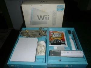 Nintendo Wii Spielkonsole/System im Originalkarton mit GT und Tony Hawk, funktioniert!  - Bild 1 von 7