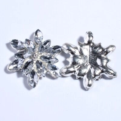 20PCS 28MM Fashion Bling High Quality Rhinestone Buttons For Shoes Decoration - Image 1 of 3