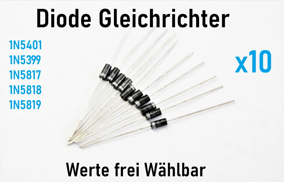 MASTER INSTRUMENT CORPORATION 1N5817 1N5818 1N5819 1N5399 1N5401 Diode Gleichrichter Menge frei wählbar