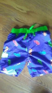  BOYS SZ 5 SWIM TRUNKS WHALE   (4-CHARITY) 1X1629 - Picture 1 of 2