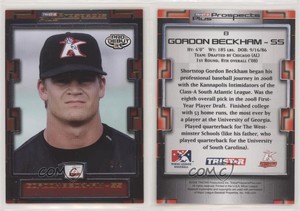 2008 TRISTAR Prospects Plus Orange /5 Gordon Beckham #8