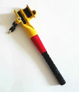 ANTI THEFT BASEBALL STEERING WHEEL LOCK WITH 2 KEYS CAR TRUCK VAN SECURITY - Picture 1 of 2