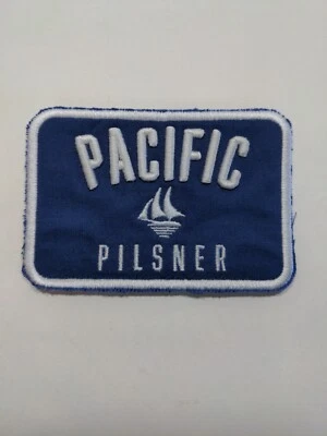 Pacific Pilsner Embroidered Sew On Patch Badge Western Brewing British Columbia - Image 1 of 4