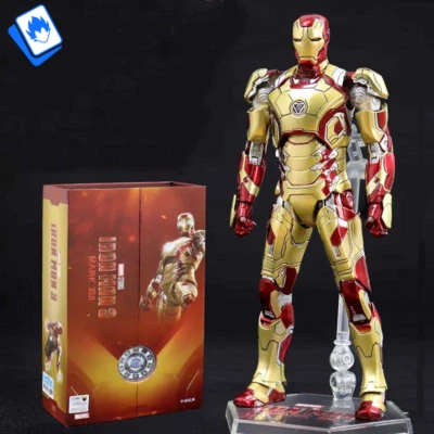 Action Figure Marvel Iron Man 3 Mark XLII 19cm STATUA DA COLLEZIONE Supereroi - Immagine 1 di 4