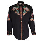 Rockmount Mens Cactus & Boots Embroidered Cowboy Shirt