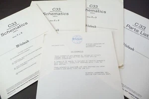 Service Schematics + Parts List for McIntosh C 33, Original - Picture 1 of 1