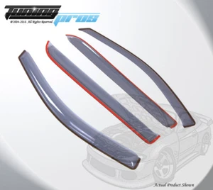 Light Gray Rain Deflector 4pcs Out Channel Ford F-150 SuperCrew/Crew Cab 2004-08 - Picture 1 of 4