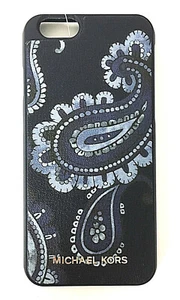 MICHAEL KORS PAISLEY ADMIRAL LEATHER IPHONE 6 CASE, RETAIL $70 - Picture 1 of 2