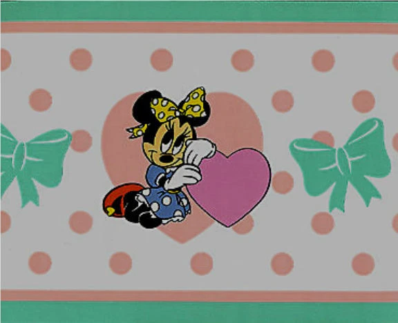 Mickey for Kids - Minnie Mouse Decorative Border WFP12 Size 15 FT X 6.83 in
