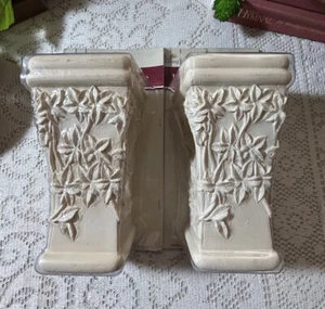 Vtg Drapery Wall Sconce Corbel Swag Holder Whitewash Finish Vineyard Decor New - Picture 1 of 8