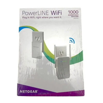 NETGEAR PowerLINE 1000 Mbps WiFi, 802.11ac, 1 Gigabit Port - Essentials Edition - Image 1 of 3