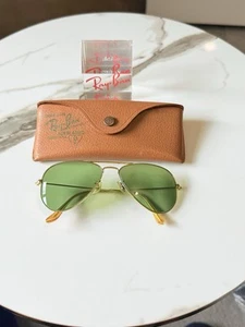 Ray Ban Aviator Vintage Sonnenbrille Bausch&Lomb USA RB3 Gläser 1960/70er klein sehr guter Zustand - Bild 1 von 18