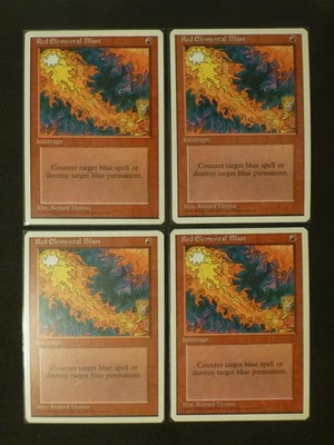 MtG 4th Red Elemental Blast playset of 4 NM Pack $0.75 Shipping VCT123966 - Image 1 of 2