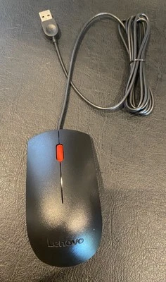 NEW Lenovo 1PSM51M37186 OEM Red Scroll 2 Button USB Optical Mouse FRU: 00PH133 - Image 1 of 4