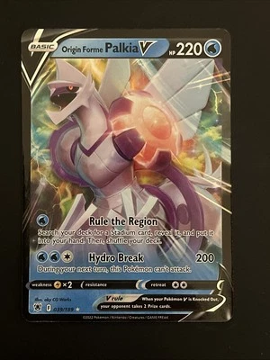 Origin Forme Palkia V 039/189 Swsh10: Astral Radiance Holo Ultra Rare Pokemon NM - Image 1 of 2