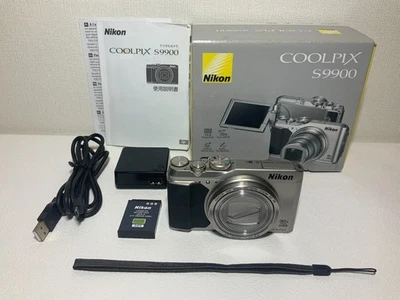 [NEAR MINT In Box] Nikon Coolpix S9900 Compact Digital Camera Silver From Japan - Image 1 of 4