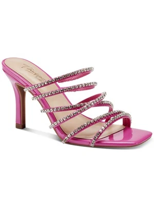 THALIA SODI Womens Pink Dahlia Square Toe Stiletto Slip On Heeled Sandal 7.5 M - Image 1 of 4