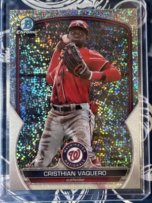 2023 Bowman Chrome Mini Diamond /299 #BCP209 Cristhian Vaquero - Image 1 of 3