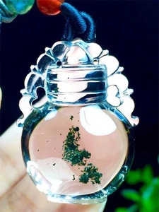 20g geschnitzter natürlicher grüner Geist Phantom Anhänger Reiki Mineral Probe Heilung Geschenk - Bild 1 von 6