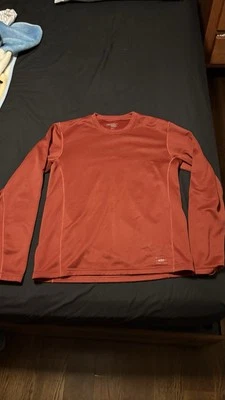 Camisa feminina REI Co-op Cycles laranja média manga longa elástica ao ar livre - Imagem 1 de 3