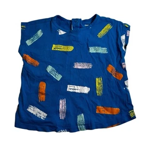 Open Edit Nordstrom Baby Graphic Multi Color Blue Top Size 18M - Picture 1 of 3