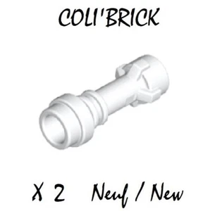 Lego 64567 - 2x Minifig Weapon Lightsaber Hilt Straight Laser Blanc White - NEUF - Imagen 1 de 1