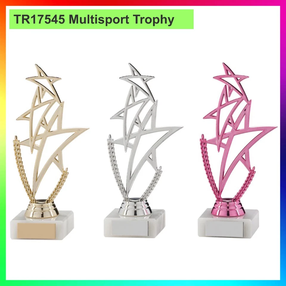 TROPHY PLANET MULTISPORT TROPHY - Rising Star Award/Trophäen, KOSTENLOSE GRAVUR im Wert von £ 6,99