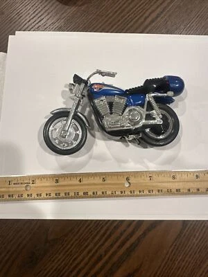 Matchbox Harley Davidson Stunt Cycle Pull Back Helmet Flywheel Motorcycle P - Image 1 of 4