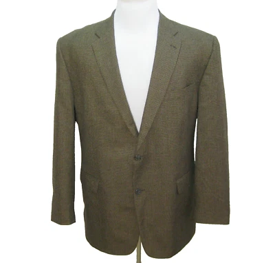JOSEPH & FEISS Men's (Size 46L) Brown 2 Button Sport Coat Blazer Suit Jacket - Image 1 of 4