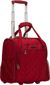 New Rockland Melrose Upright Wheeled Underseat Luggage, Red, Carry-On 15-Inch - Picture 1 of 10