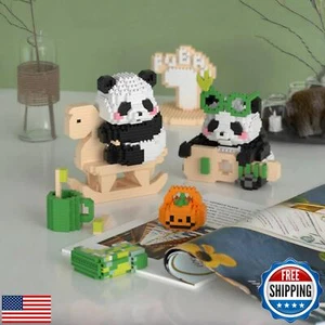 QMEAKMONY Mini Building Blocks Panda Sets Cute Micro Mini Panda Building Bric - Picture 1 of 5