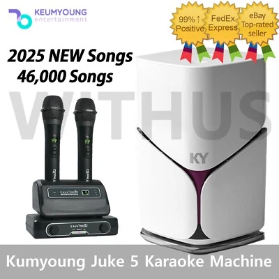 Kumyoung Juke5 Korean Home Karaoke Machine System+Wireless Mic+Remote+Song Book_ - Image 1 of 4