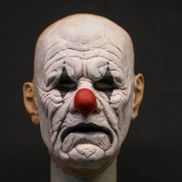 Popsy the Clown Old Man Full Head Silicone Mask - Madness FX - Free US Shipping 
