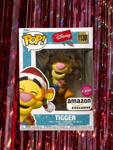 Disney TIGGER Funko Pop #1130 FLOCKED Amazon Exclusive (blemish on box) - Picture 1 of 7