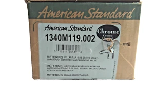 American Standard Metering Faucet 1340M119.002, Single Hole Deck Mount, Chrome - Picture 1 of 8
