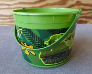 Amscan Verde Plástico Ejército Militar Favor Fiesta Caramelos Regalo Cubo Cesta Cubo - Imagen 1 de 8
