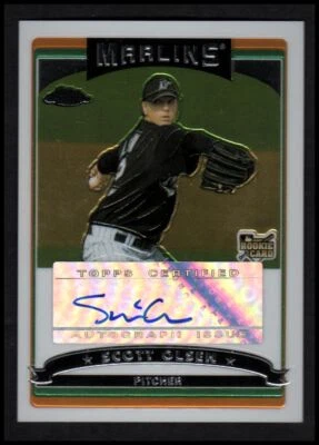 2006 Topps Chrome #343 Scott Olsen (RC) MARLINS Rookie Auto - NM-MT - Image 1 of 2