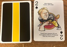 Mike Webster Pittsburgh Steelers Hero Decks Playing Card NFL