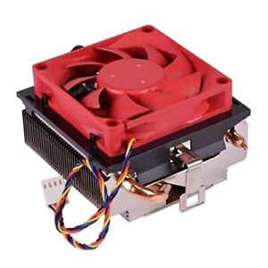 CPU Cooler with Aluminum Heatsink & 4-Pin PWM 70mm Fan with Pre-Applied Therm...