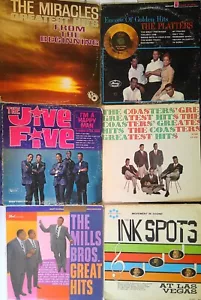 Lot of 6 R&B Soul & Doo-wop LPs - Miracles, Jive Five, Coasters, Platters et al - Picture 1 of 9