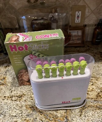 Conair Hot Sticks Hair Setter Hot Rollers ~ 14 Flexible Curlers HS18G - Image 1 of 4