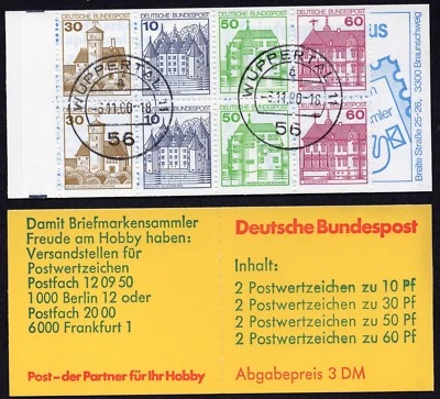 Germany 1980 - Booklet - Castles - Glucksburg - Werratal - Used - Image 1 of 2