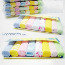 8pcs/Pack Baby Newborn Face Washers Hand Towel Cotton Feeding Wipe Wash Cloth