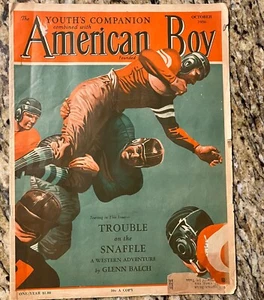 Rare Youth’s Companion American Boy Oct 1936 Vintage Magazine Almost Antique! - Picture 1 of 15