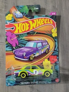 '70 Ford Escort RS1600 Hot Wheels Spring Exclusive * Green * NIP 1:64 Scale - Picture 1 of 1